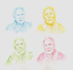 retrato acuarela abuela retrato acuarela abuela